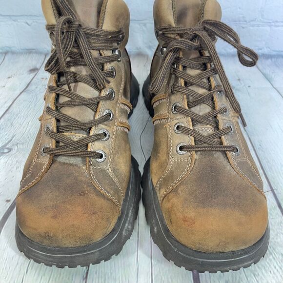 Bed Stu Chukka Boots Men Size 11 US 44 EU Brown Distressed Chunky Hammer Vintage - Picture 14 of 15